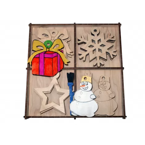 Набор для творчества. ХэппиАрт 3 "Снеговик-Подарок"