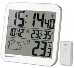 Часы настенные Bresser MyTime LCD, белые