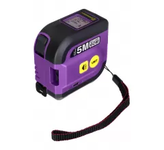 Рулетка с лазерным дальномером Ermenrich Reel SLR640, фиолетовый