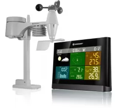 Метеостанция Bresser Comfort «5 в 1» с цветным дисплеем, белая