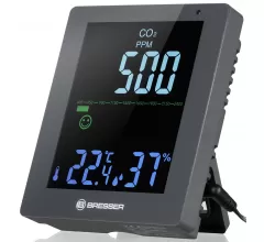 Гигрометр Bresser Air Quality Smile с датчиком CO2, белый