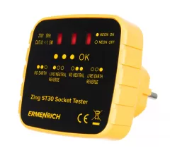 Тестер розеток Ermenrich Zing ST30